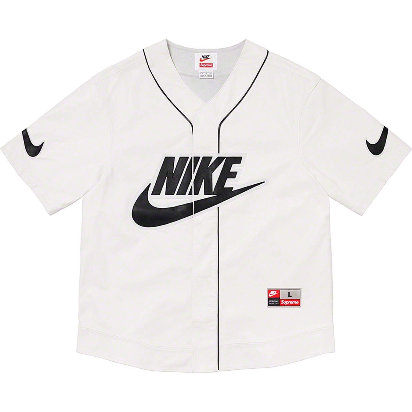 Supreme®/Nike® Leather Baseball Jersey view 6